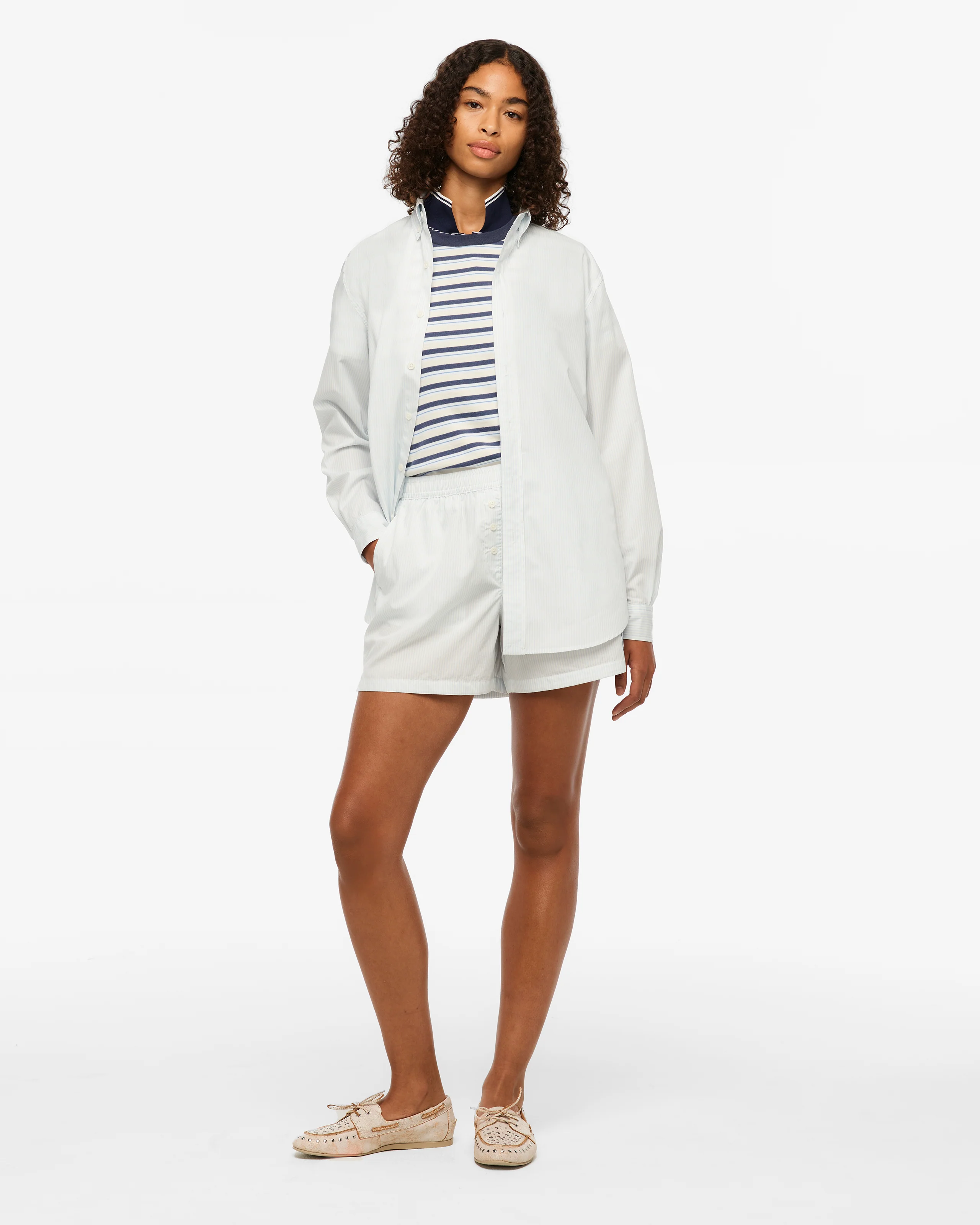 1989 (Taylor’s Version) Blue Stripe Poplin Shorts - Image 5