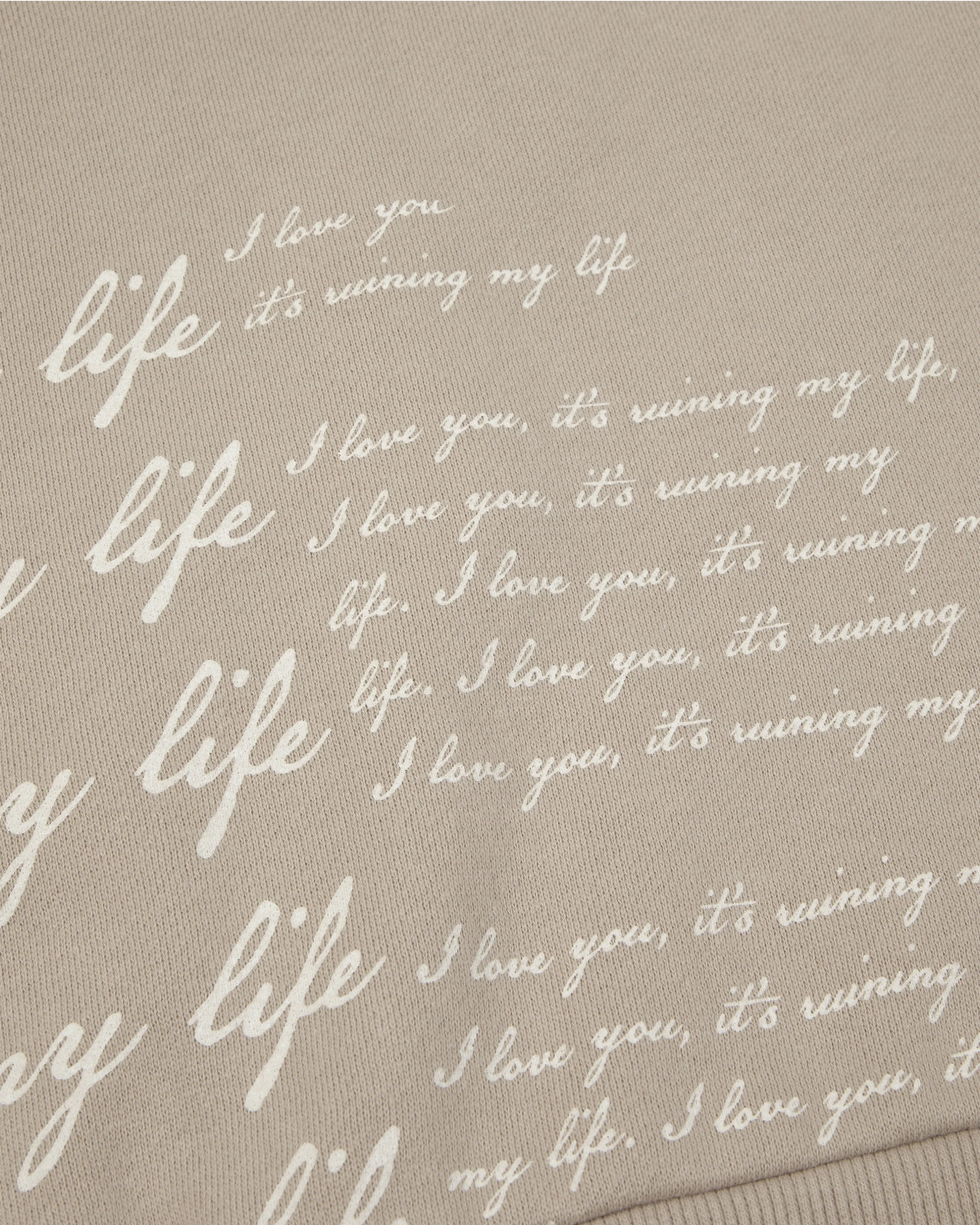 I Love You It's Ruining My Life Boxy Cropped Crewneck - Image 3