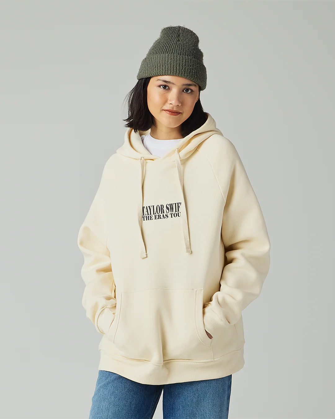 Taylor Swift | The Eras Tour I Beige Hoodie - Image 6