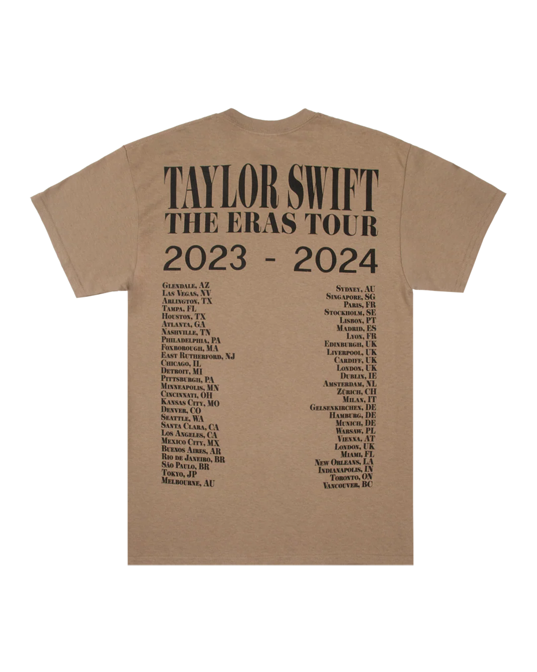 Taylor Swift | The Eras Tour Taupe T-Shirt - Image 2