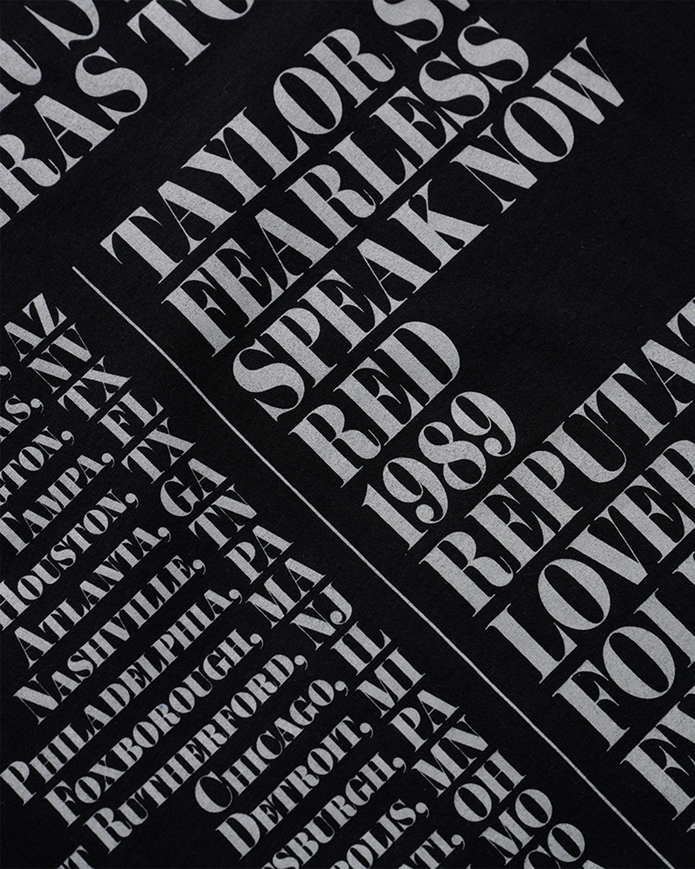 Taylor Swift | The Eras Tour Through LA Black T-Shirt - Image 3
