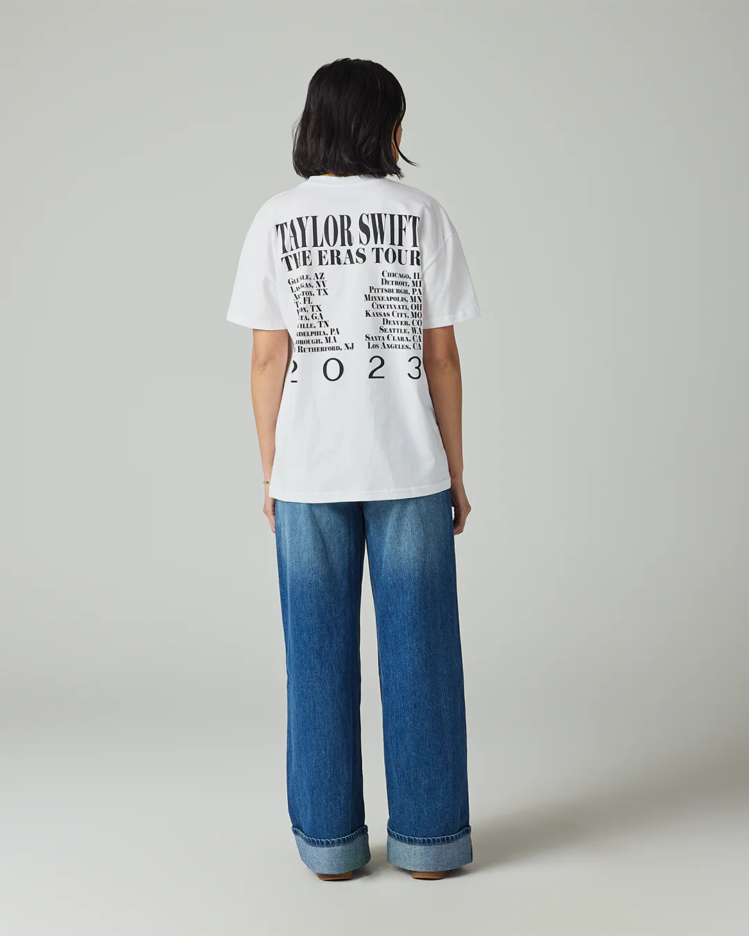 Taylor Swift | The Eras Tour Through LA White T-Shirt - Image 5