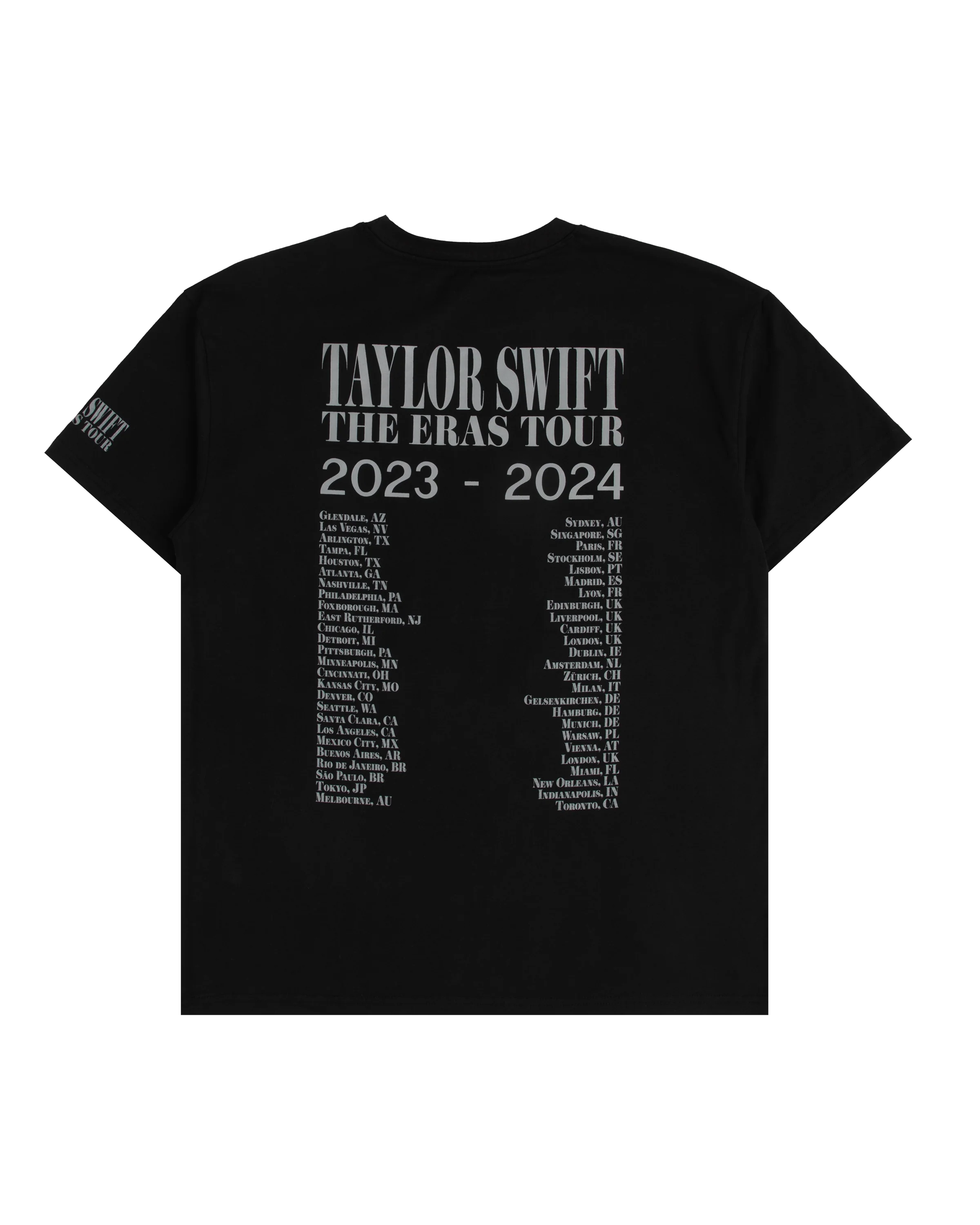 Taylor Swift | The Eras Tour Through Toronto Black T-Shirt - Image 2