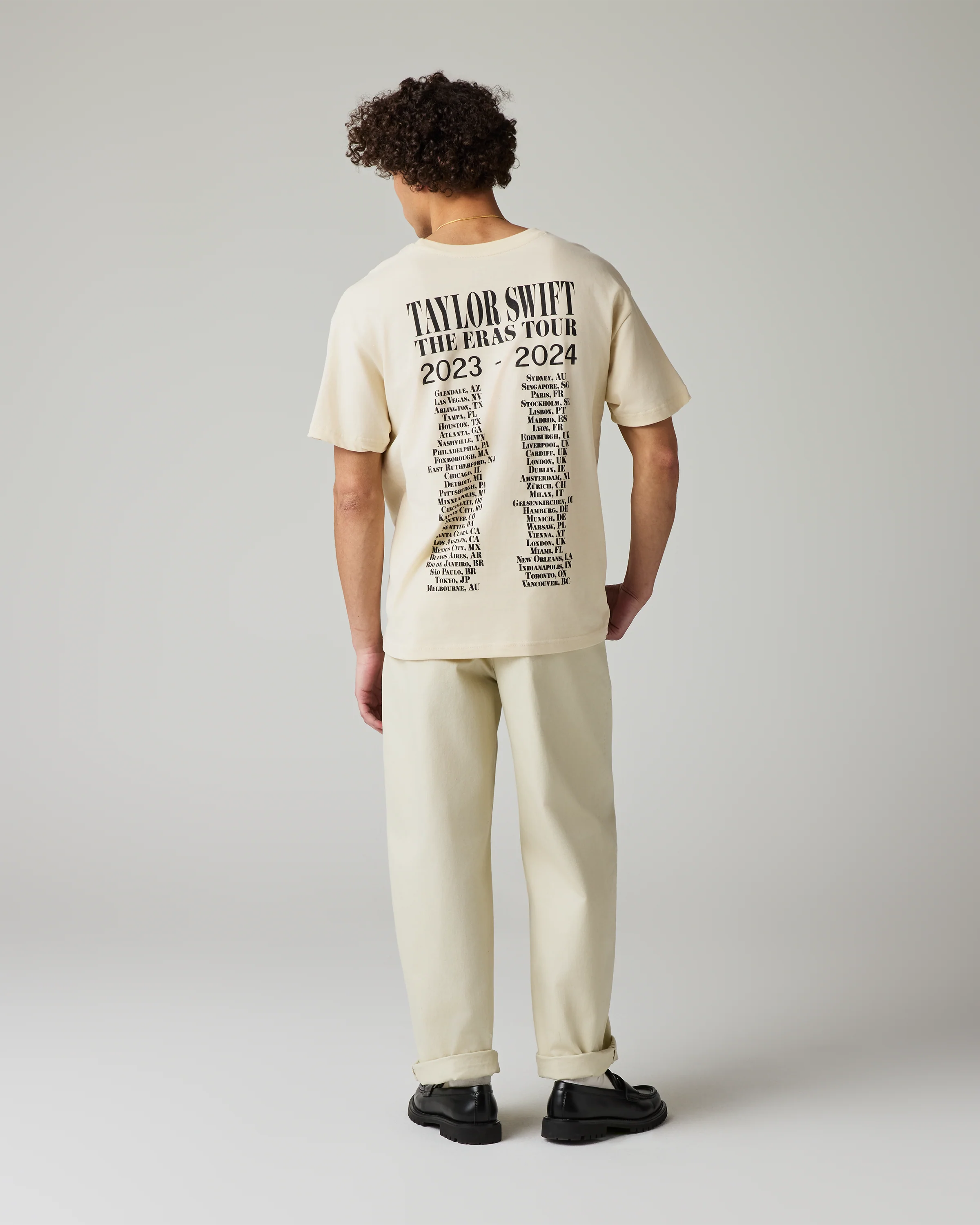 Taylor Swift | The Eras Tour Through Vancouver Beige T-Shirt - Image 5