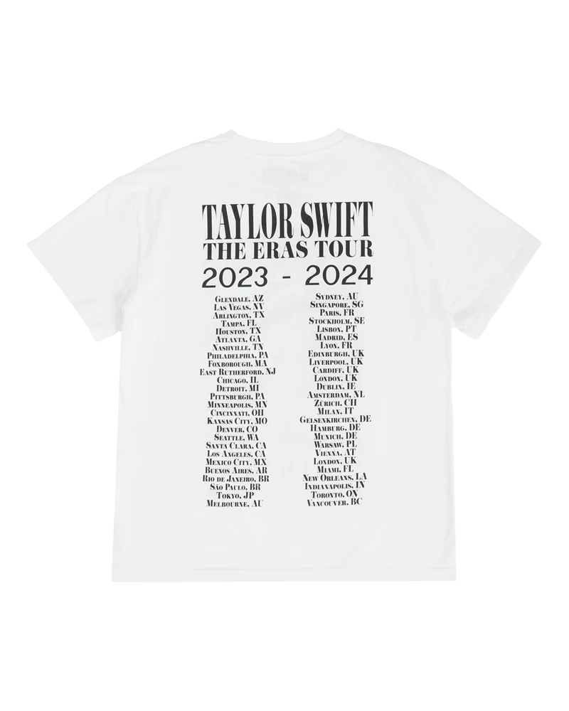 Taylor Swift | The Eras Tour Through Vancouver I White T-Shirt - Image 2