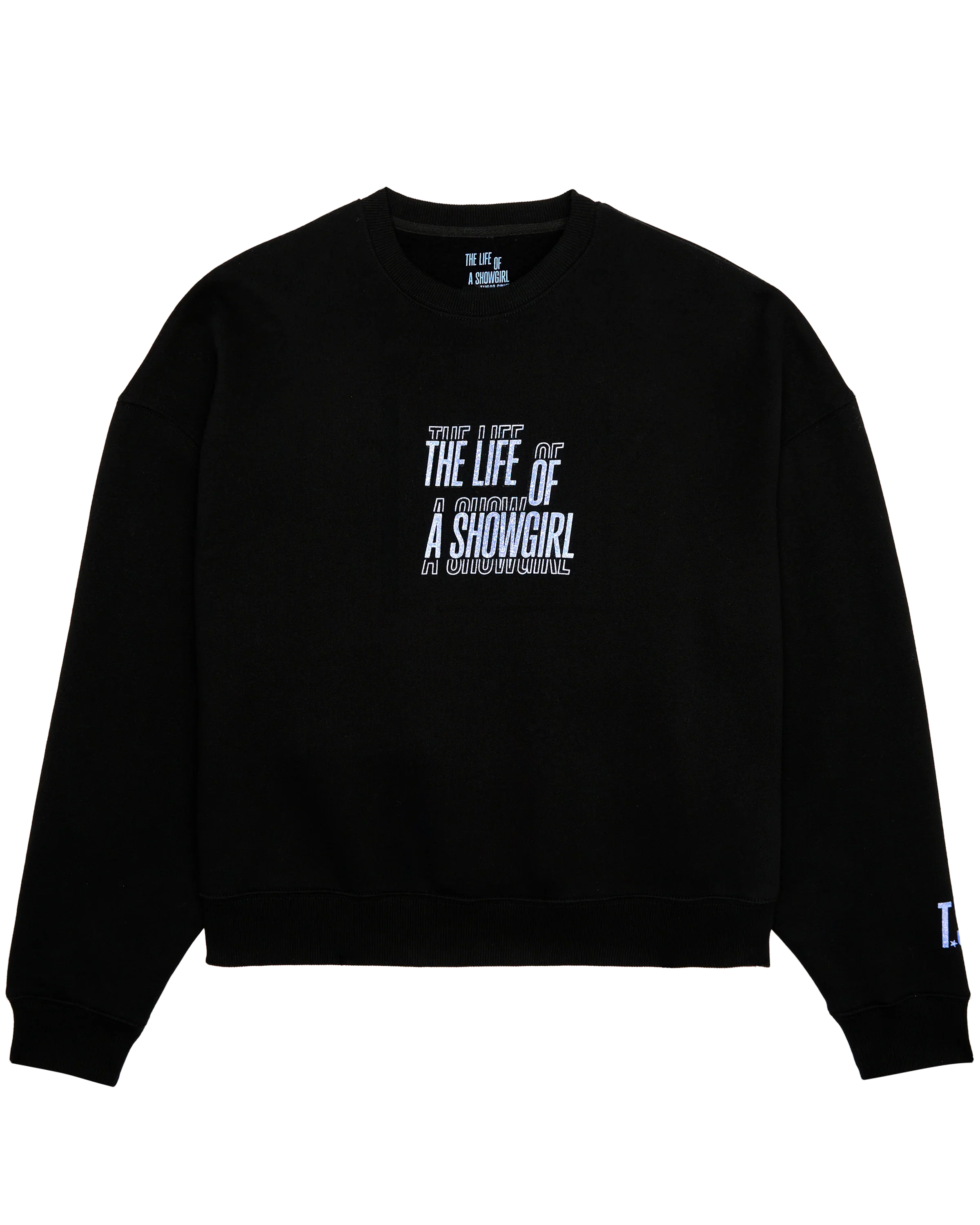 The Life of a Showgirl Film Strip Black Crewneck Sweatshirt - Image 2